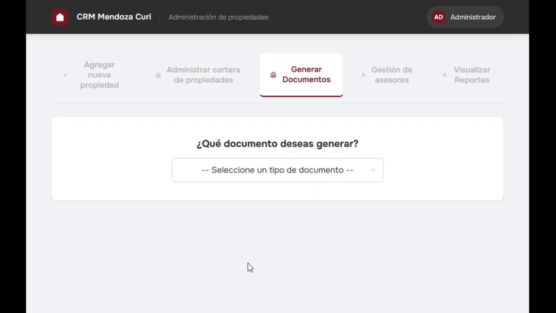 Document generator mockup